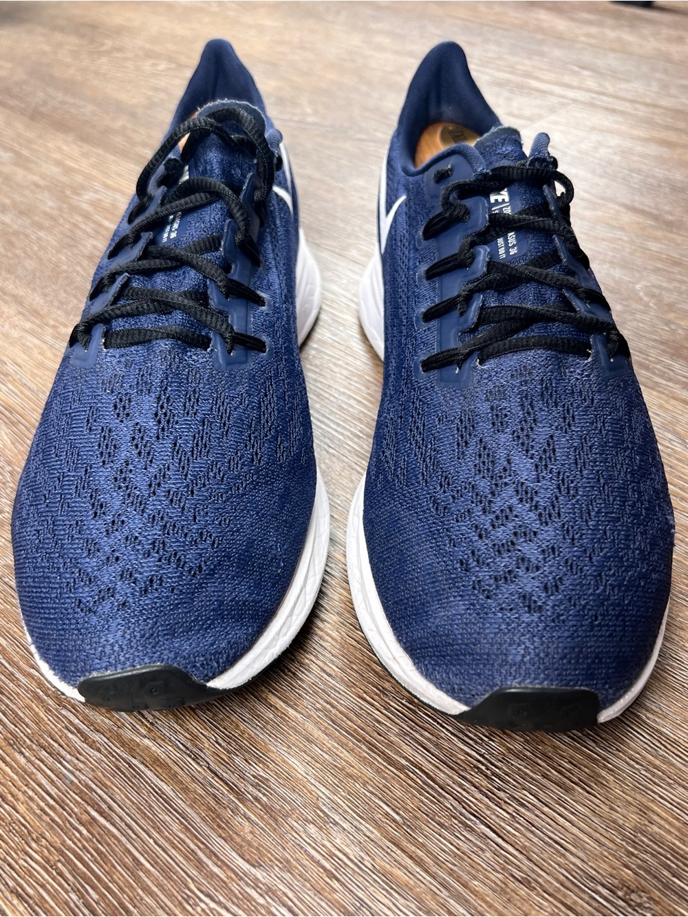 Nike Air Zoom Pegasus 36 Navy Blue White Running Shoes Sneakers | Size: 10.5 - Picture 2 of 8